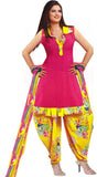 Simran Synthetic Floral Print Salwar Suit Material
