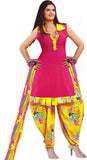 Simran Synthetic Floral Print Salwar Suit Material