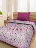JBC Collection Cotton Printed Single Bedsheet