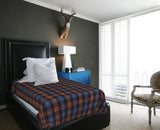Raymond Abstract Single Blanket Blue