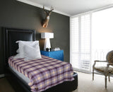 Raymond Abstract Single Blanket Purple