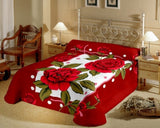 Raymond Abstract Single Blanket Red