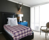 Raymond Abstract Single Blanket Purple
