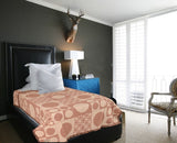 Raymond Abstract Single Blanket Brown