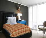 Raymond Abstract Single Blanket Orange