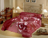 Raymond Abstract Single Blanket Red