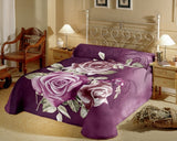 Raymond Abstract Single Blanket Purple