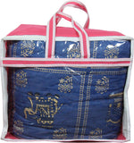Spangle Floral Single Quilts & Comforters Blue