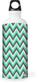Nutcase Sticker Wrap Design - Mint & Grey Chevron 800 ml Bottle