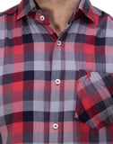Ebry Men's Checkered Casual Shirt