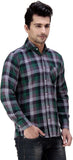 Ebry Men's Checkered Casual Shirt