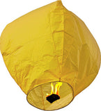 SHOPOJ 50 Sky Lanterns Yellow Paper Sky Lantern
