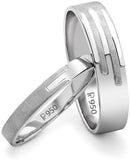 Suranas Jewelove Price Point Bands Sj Pto 234 Platinum Ring Set