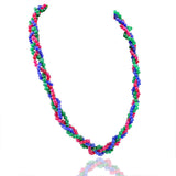 dgold Beads Stone Necklace