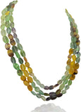 dgold Beads Stone Necklace
