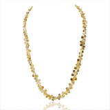 dgold Citrine Stone Necklace