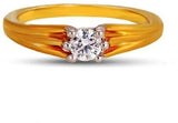 Shashvat Jewels The Stripe Solitaire Gold Diamond 18 K Ring
