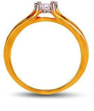 Shashvat Jewels The Stripe Solitaire Gold Diamond 18 K Ring