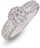 Shashvat Jewels White Gold Diamond 14 K Ring