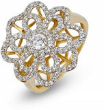 Shashvat Jewels Yellow Gold Diamond 9 K Ring
