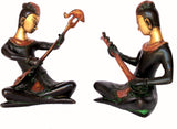 Stonkraft Musician Brass Figurine Showpiece  -  15.5 cm