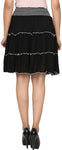 Antistreet Printed, Self Design, Solid Women's Regular Black Skirt