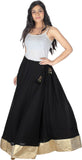Antistreet Printed, Self Design, Solid Women's Regular Black Skirt