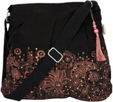 Pick Pocket Women Casual Gold Canvas Sling Bag