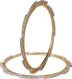 Dilan Jewels Alloy Zircon 18K Yellow Gold Bangle Set