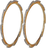 Dilan Jewels Alloy Zircon 18K Yellow Gold Bangle Set