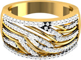Demira Jewels Special Diva Yellow Gold Diamond 14 K Ring