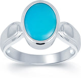 G-Luck Silver Turquoise NA K Ring
