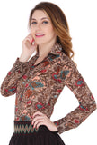 The Beach Company Women's Animal Print Casual Shirt