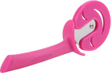 Imported Smiley With Cover Rolling Pizza Cutter