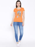 Oner Casual Short Sleeve Printed Women's Top