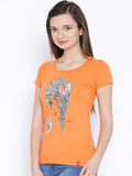 Oner Casual Short Sleeve Printed Women's Top