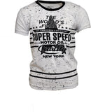 Crux&Hunter Printed Boy's Round Neck Grey T-Shirt