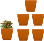 Yuccabe Italia Stella Orange Self Watering Plant Container Set