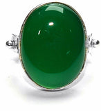 Manirathnum Green Onyx Gemstone Silver Ring Sterling Silver Onyx Brass NA K Ring