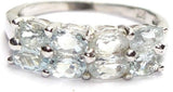 Manirathnum Blue Topaz Gemstone Silver Ring Sterling Silver Topaz Brass NA K Ring