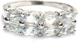 Manirathnum Blue Topaz Gemstone Silver Ring Sterling Silver Topaz Brass NA K Ring