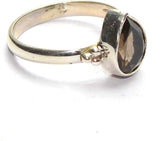 Manirathnum Smoky Quartz Gemstone Silver Ring Sterling Silver Quartz Brass NA K Ring