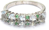 Manirathnum Mix Gemstone Gemstone Silver Ring Sterling Silver NA Brass NA K Ring