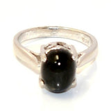 Manirathnum Manirathnum Black Star Gemstone Silver Ring Sterling Silver NA Brass NA K Ring