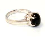 Manirathnum Manirathnum Black Star Gemstone Silver Ring Sterling Silver NA Brass NA K Ring