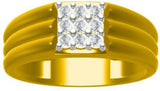 Sakshi Jewels Tenera Gold Diamond Yellow Gold 18 K Ring