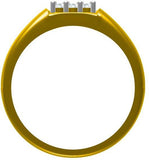 Sakshi Jewels Tenera Gold Diamond Yellow Gold 18 K Ring