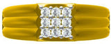Sakshi Jewels Tenera Gold Diamond Yellow Gold 18 K Ring