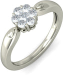 BlueStone The Tahira White Gold Diamond 18 K Ring