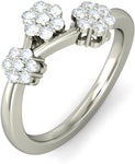 BlueStone The Isabel White Gold Diamond 18 K Ring